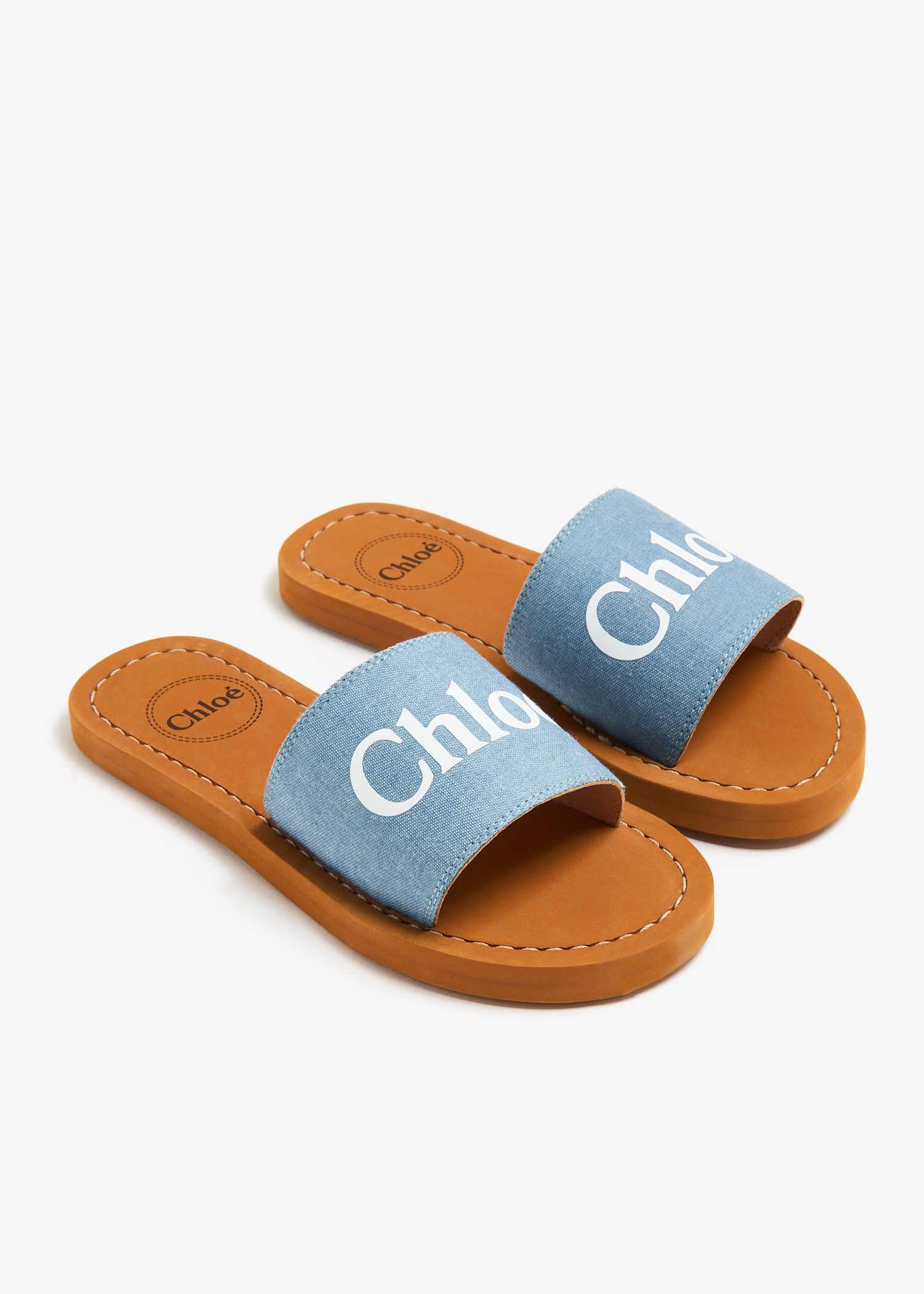 Chloé Aqua sandals for Girl - Blue in UAE | Level Shoes