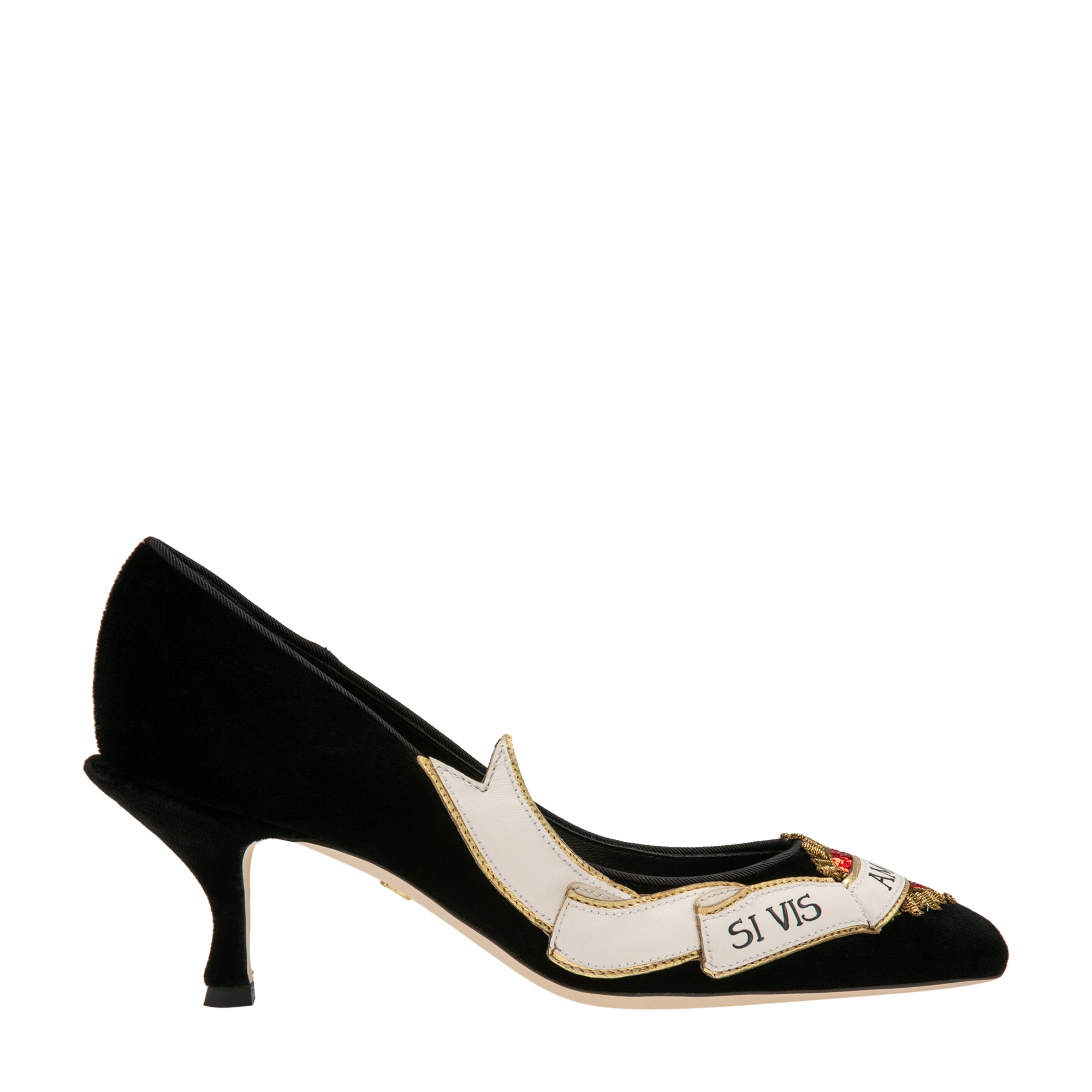 

Velvet pumps, Black