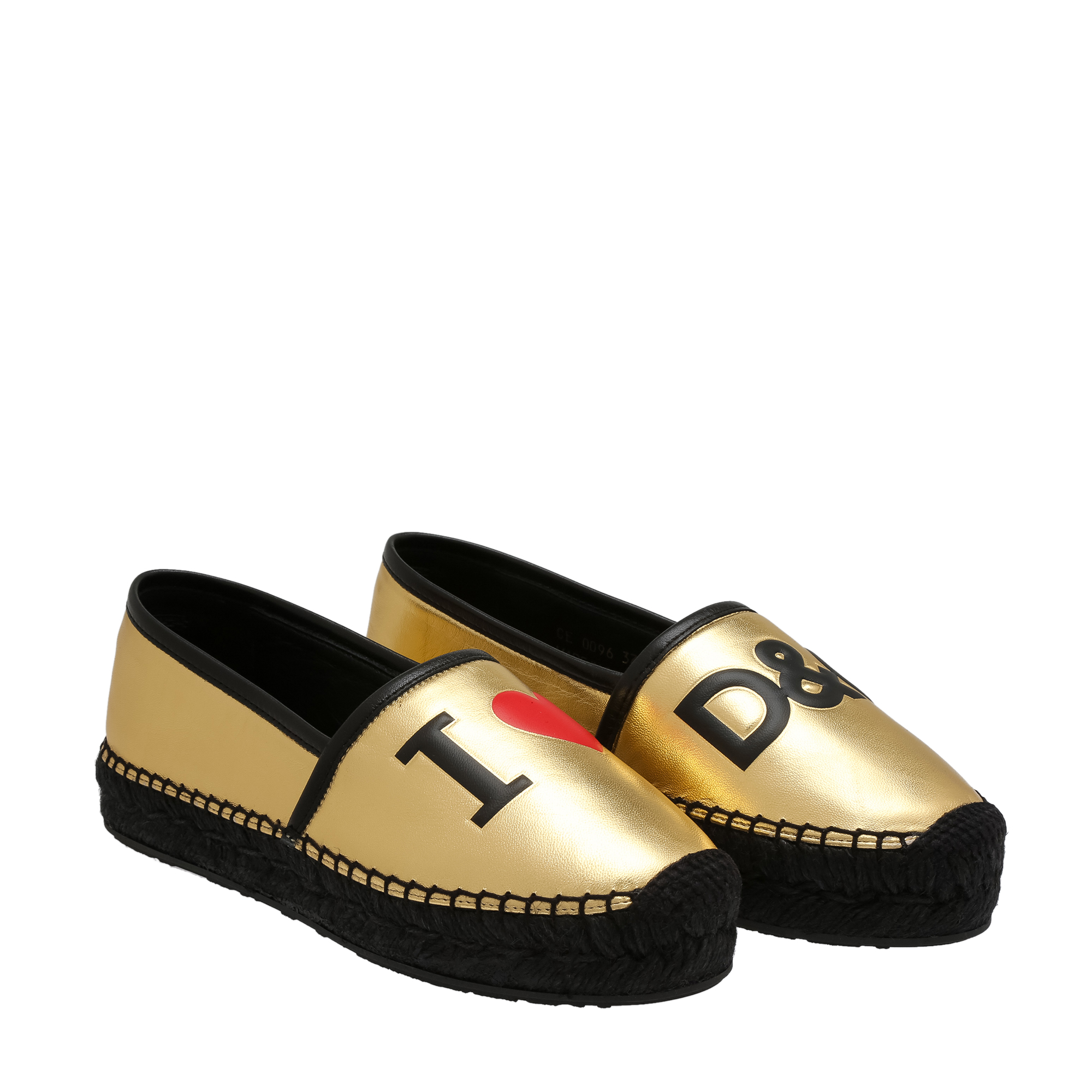 

Leather espadrilles, Gold