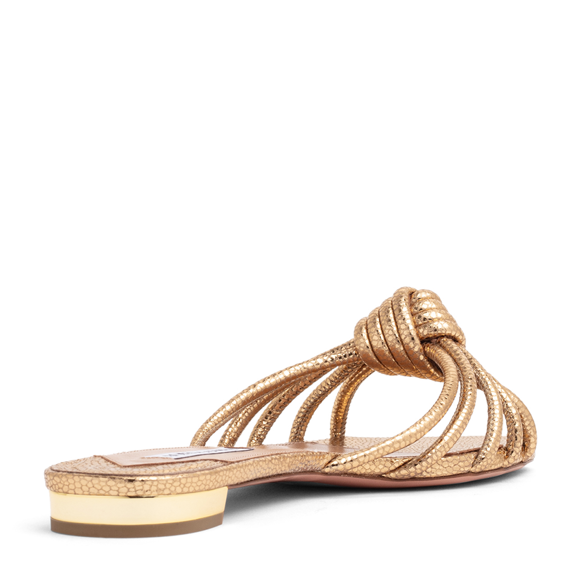 

Celestina flat mules, Gold