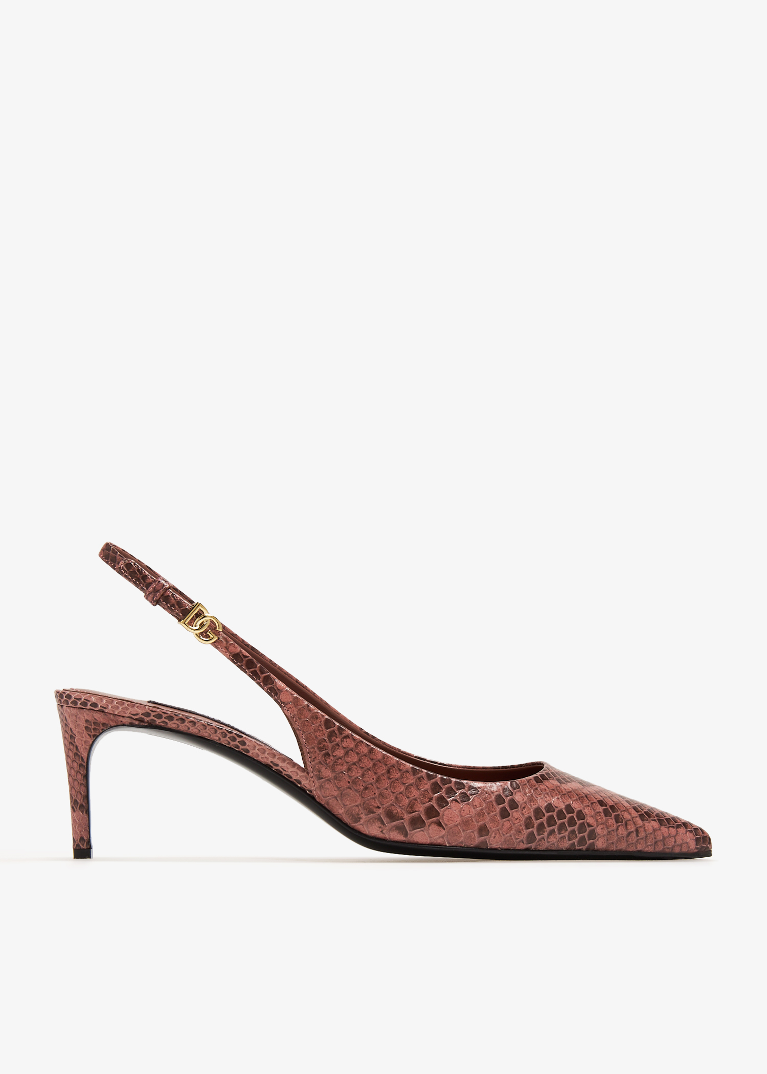 

Python slingback pumps, Brown