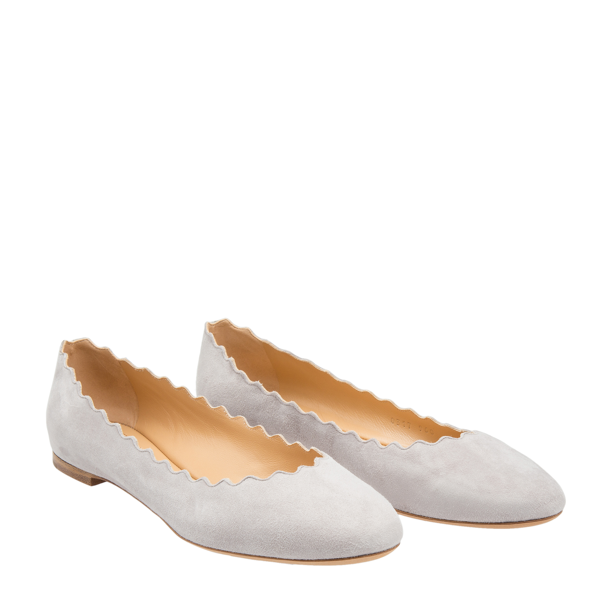 

Lauren suede ballet flats, Grey