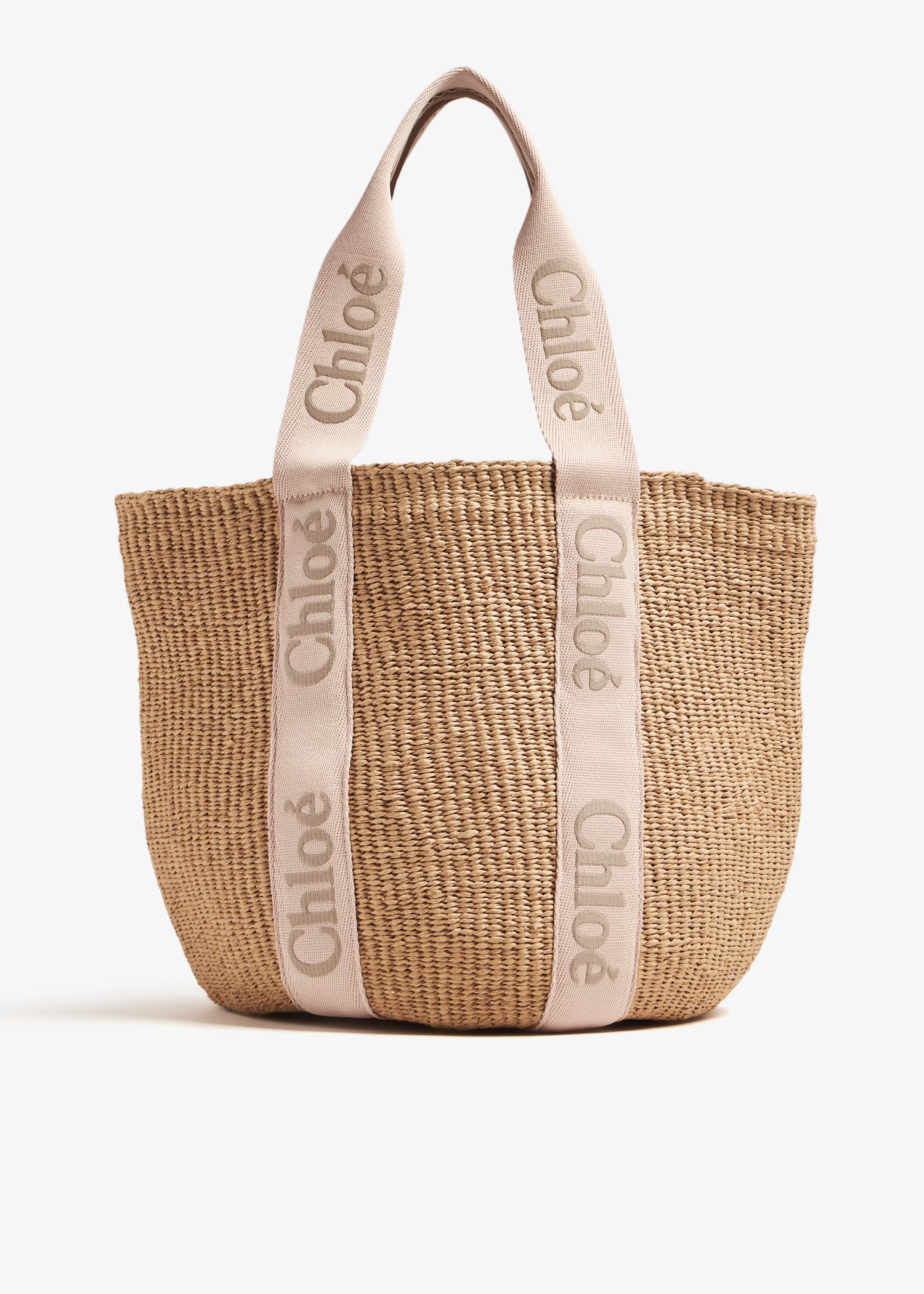 

Woody large basket bag, Beige