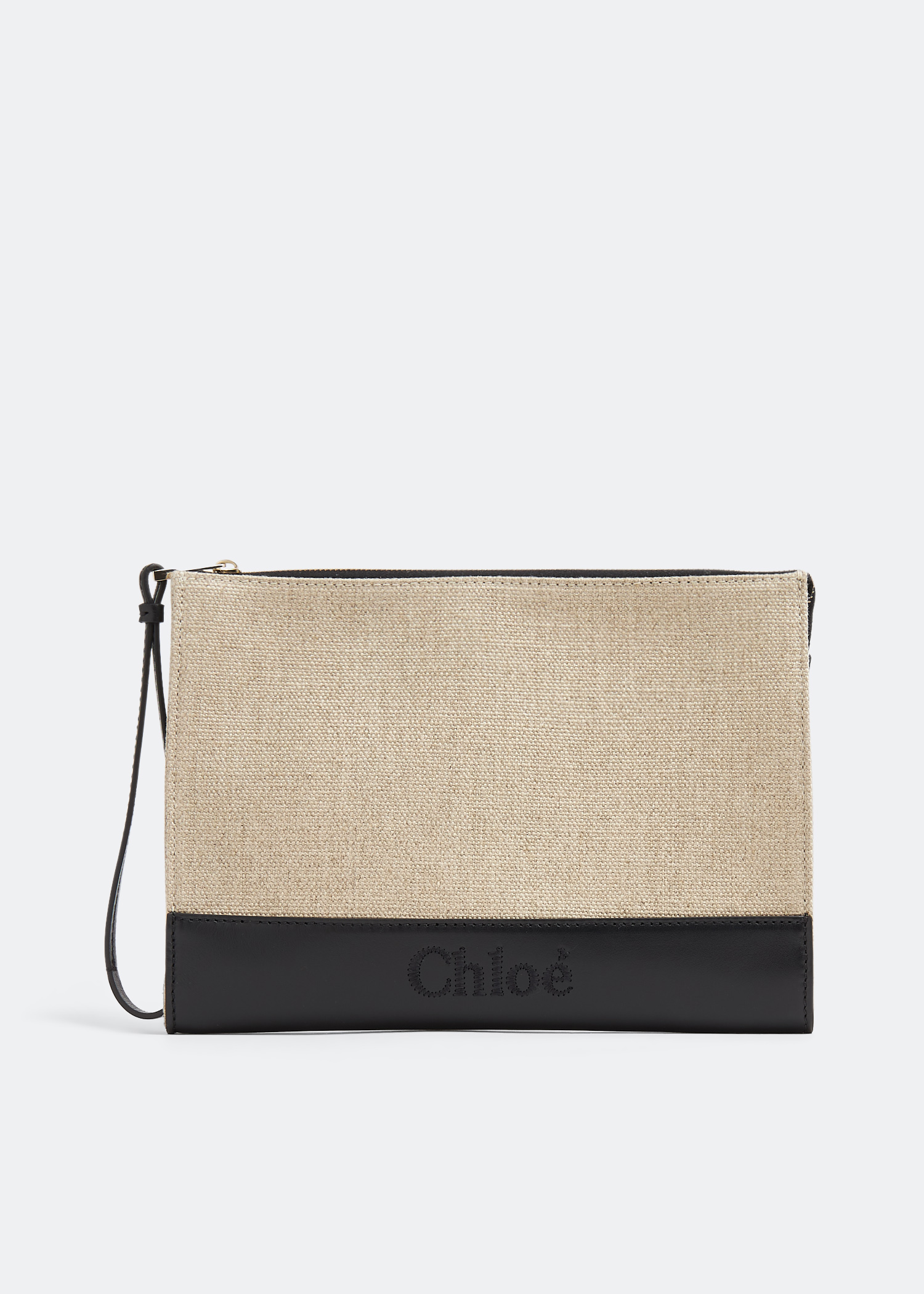 Chloé Women's Sense Zippered Pouch - White - Clutches