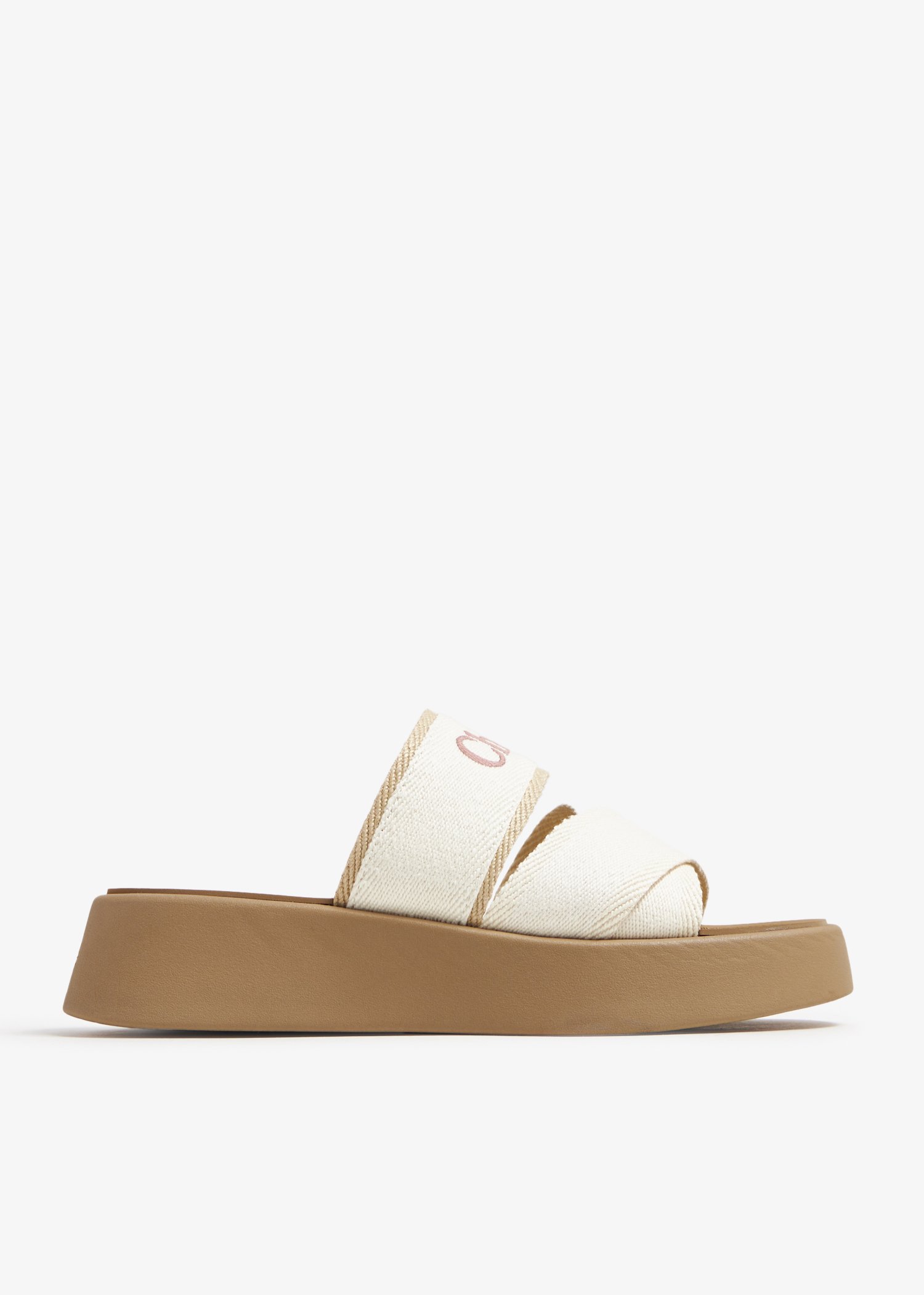 

Mila slide sandals, White