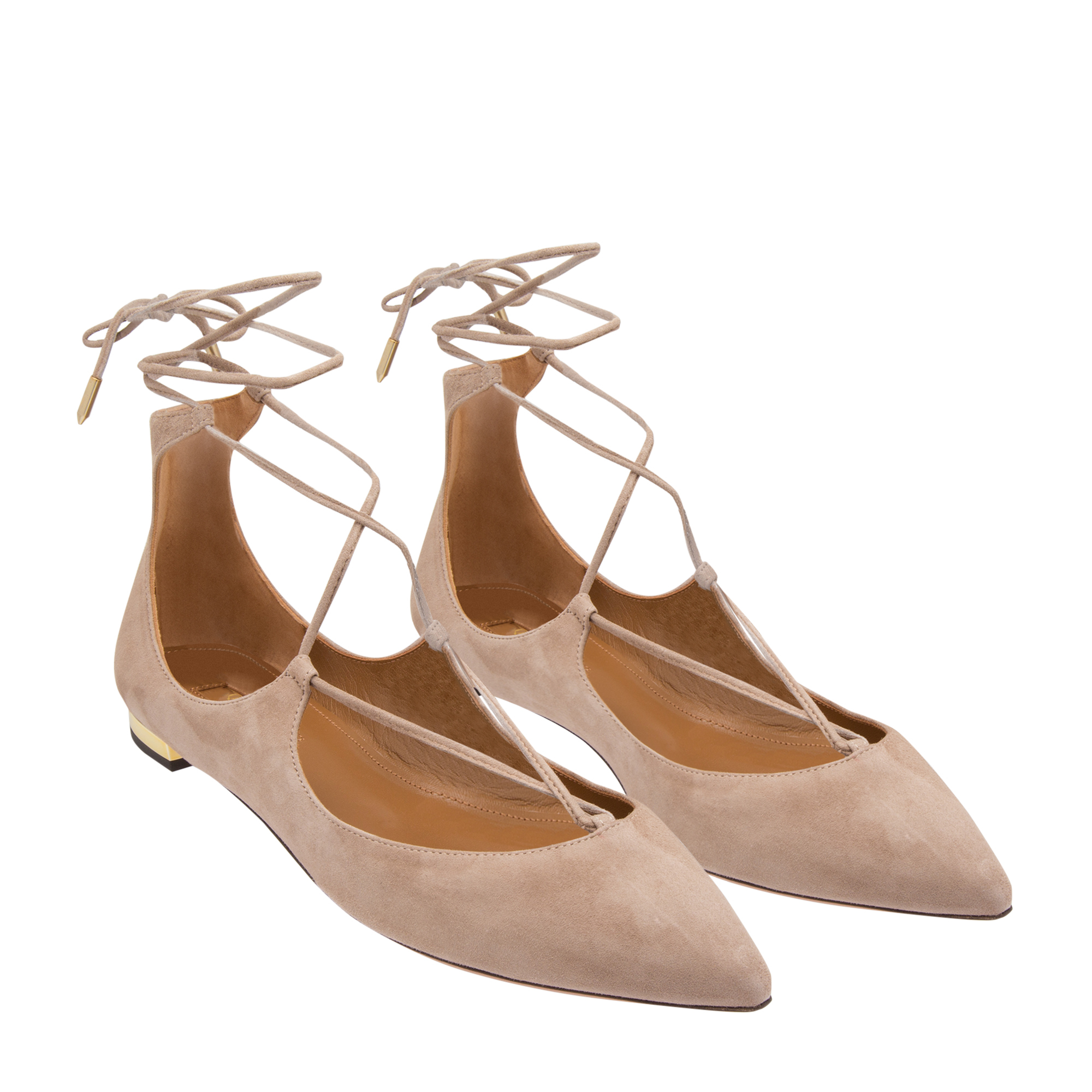 

Christy suede flats, Beige