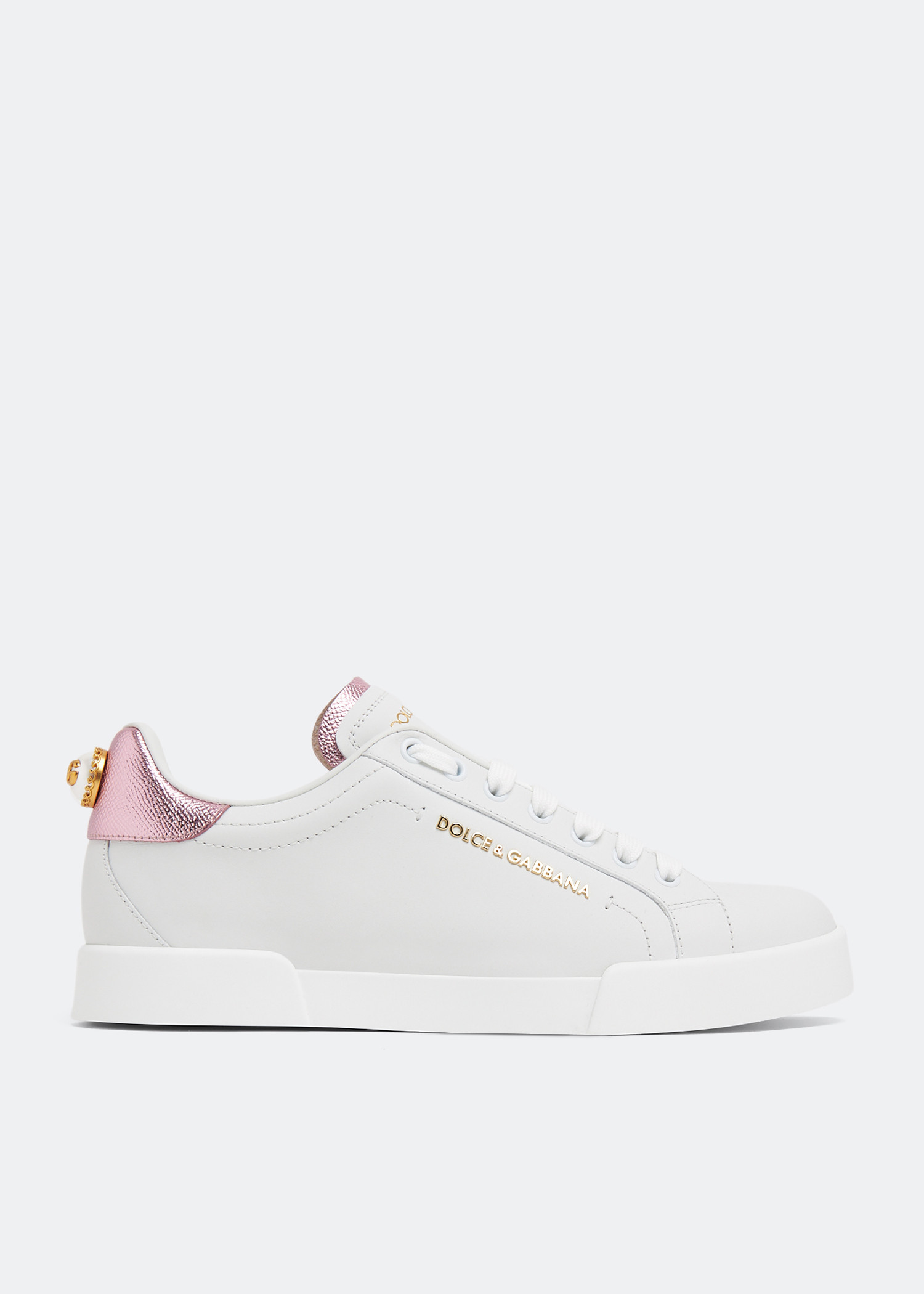 

Portofino calfskin sneakers, White