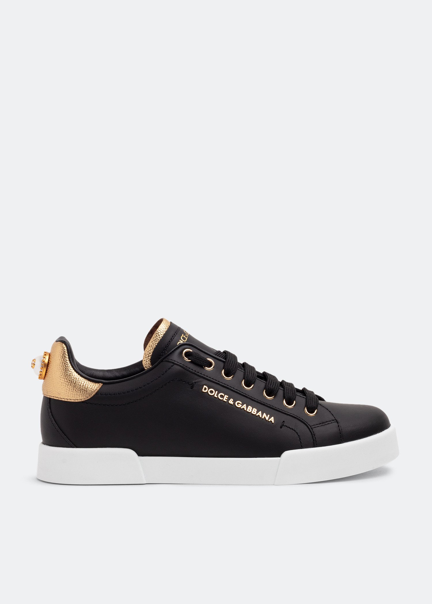 

Portofino calfskin sneakers, Black