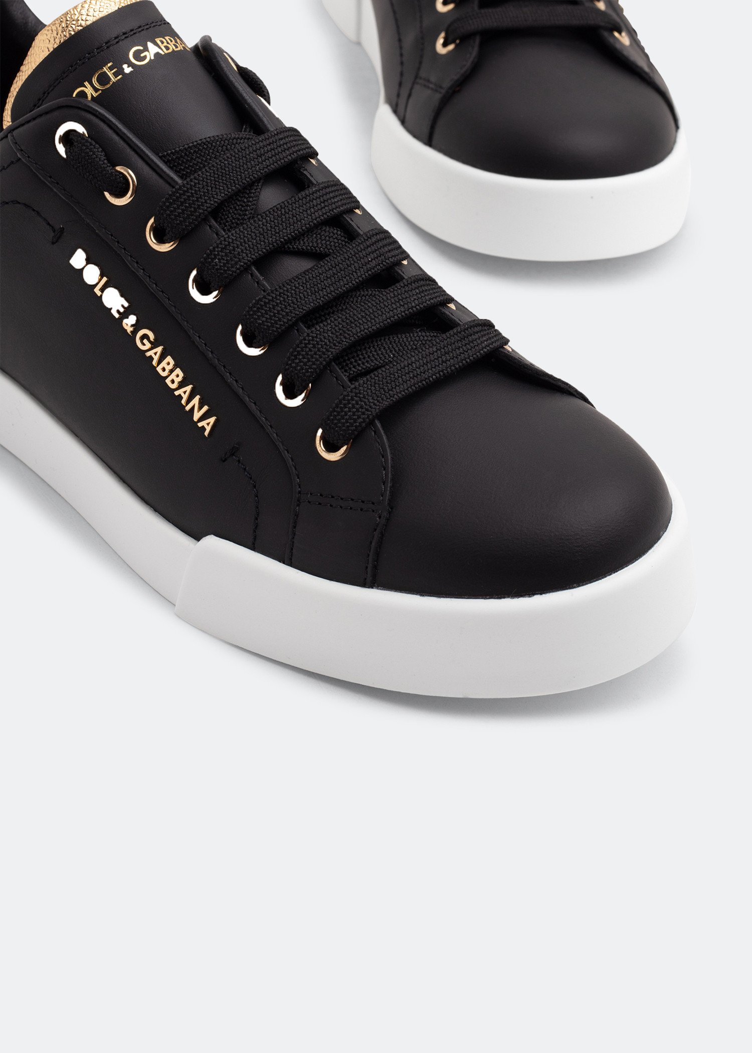 Dolce e amp; gabbana clearance men's leather sneakers shoes