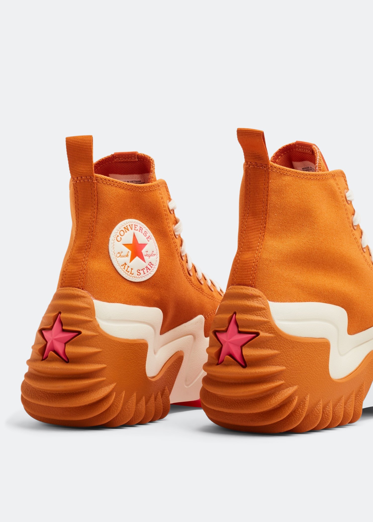 Orange high outlet top converse