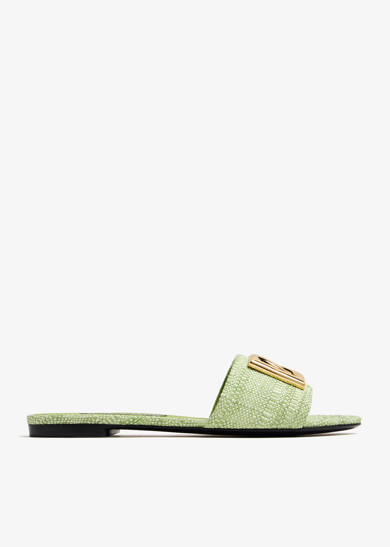 

DG logo flat sandals, Green