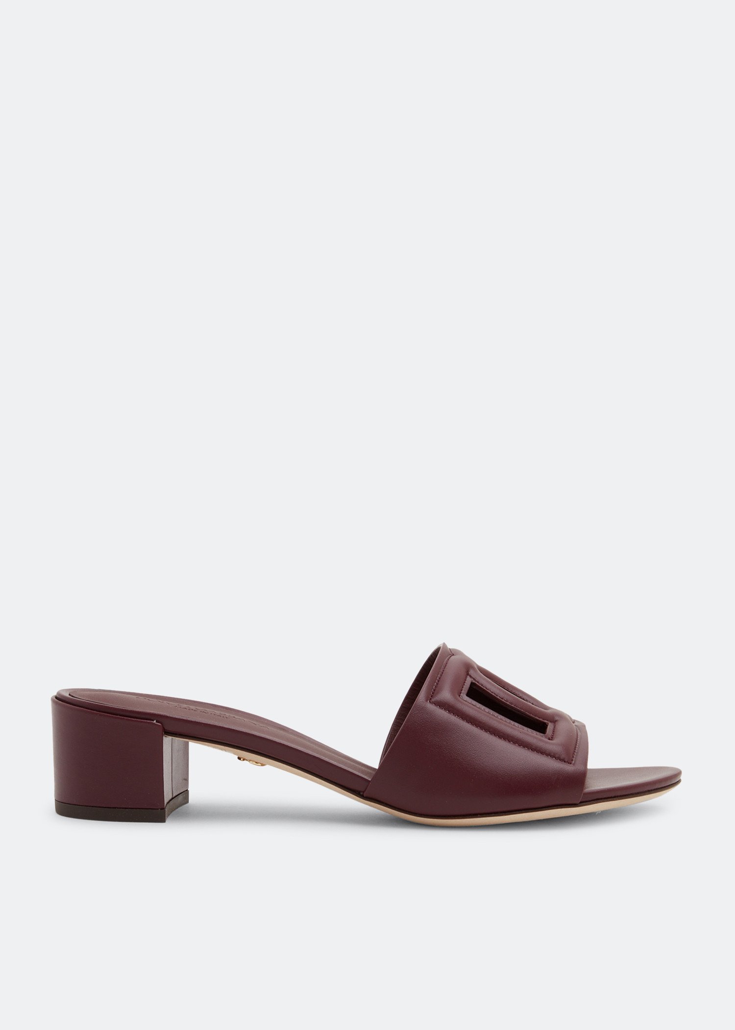 

DG Millennials logo mules, Burgundy