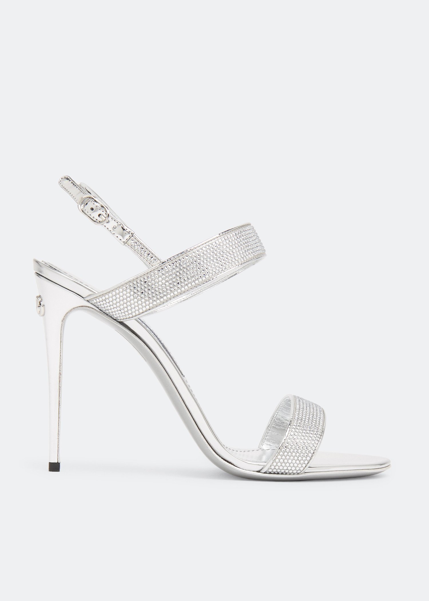 

KIM satin sandals, Silver