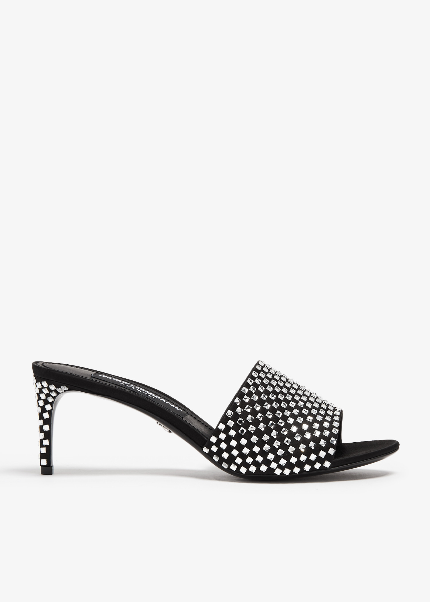 

Crystal-embellished mules, Black