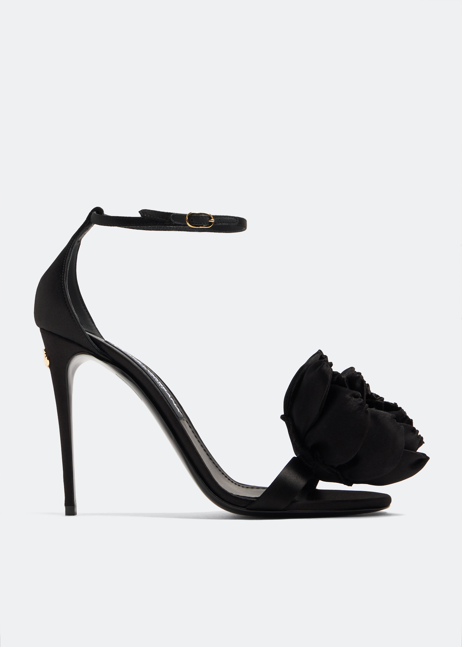 

Satin sandals, Black