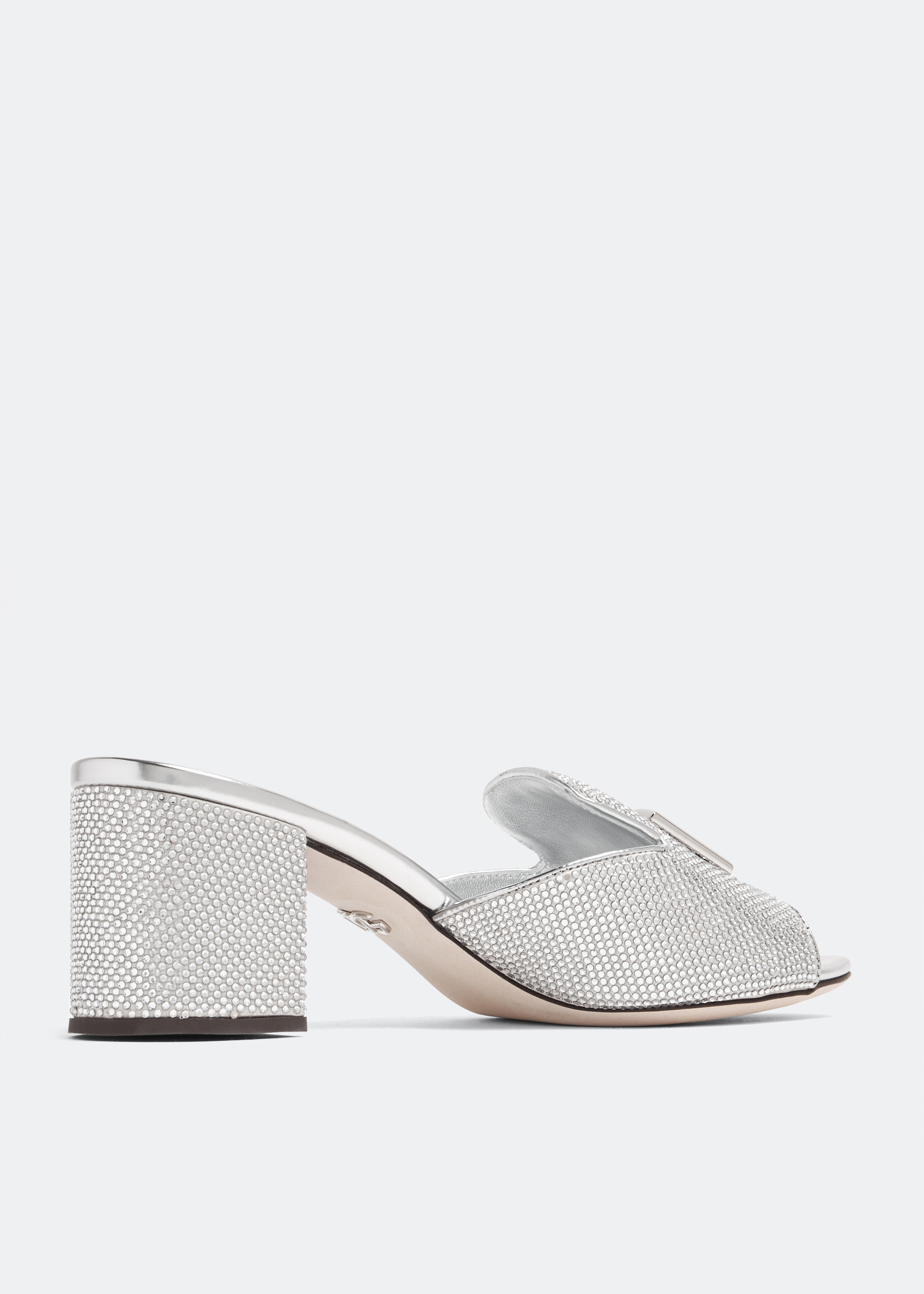 Dolce&Gabbana Crystal-embellished sandals for Women - Silver in 