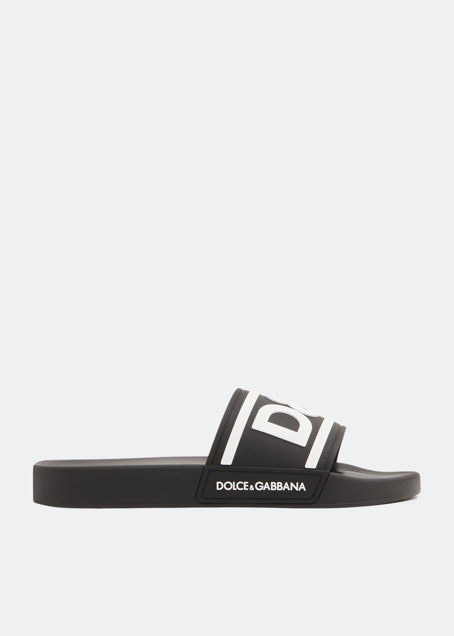 

DG logo rubber slides, Black