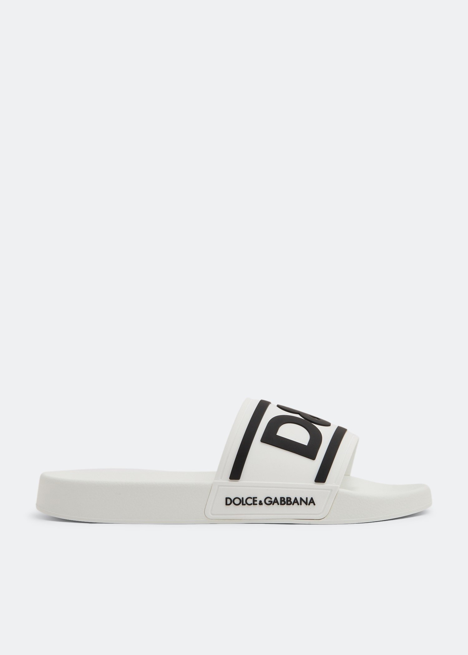 

DG logo rubber slides, White