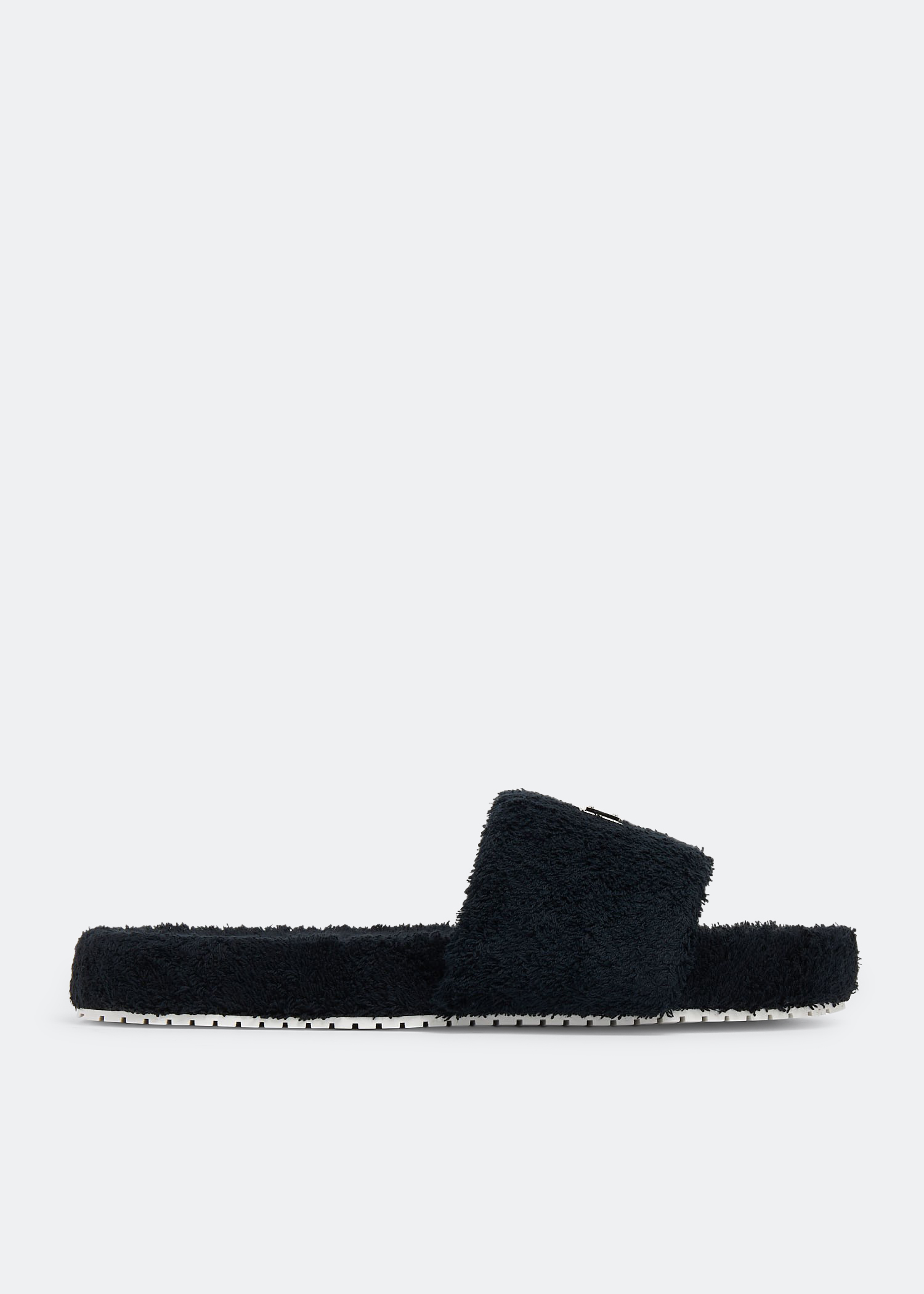 

Terrycloth slides, Black