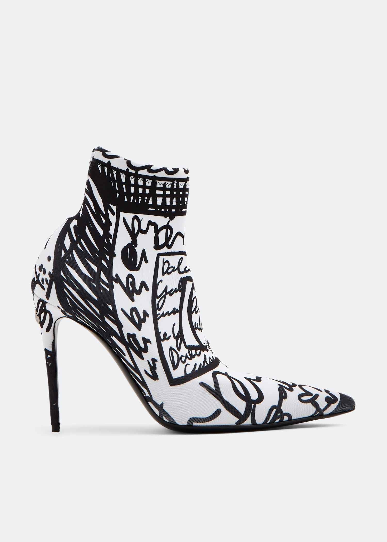 

DG doodle ankle boots, White