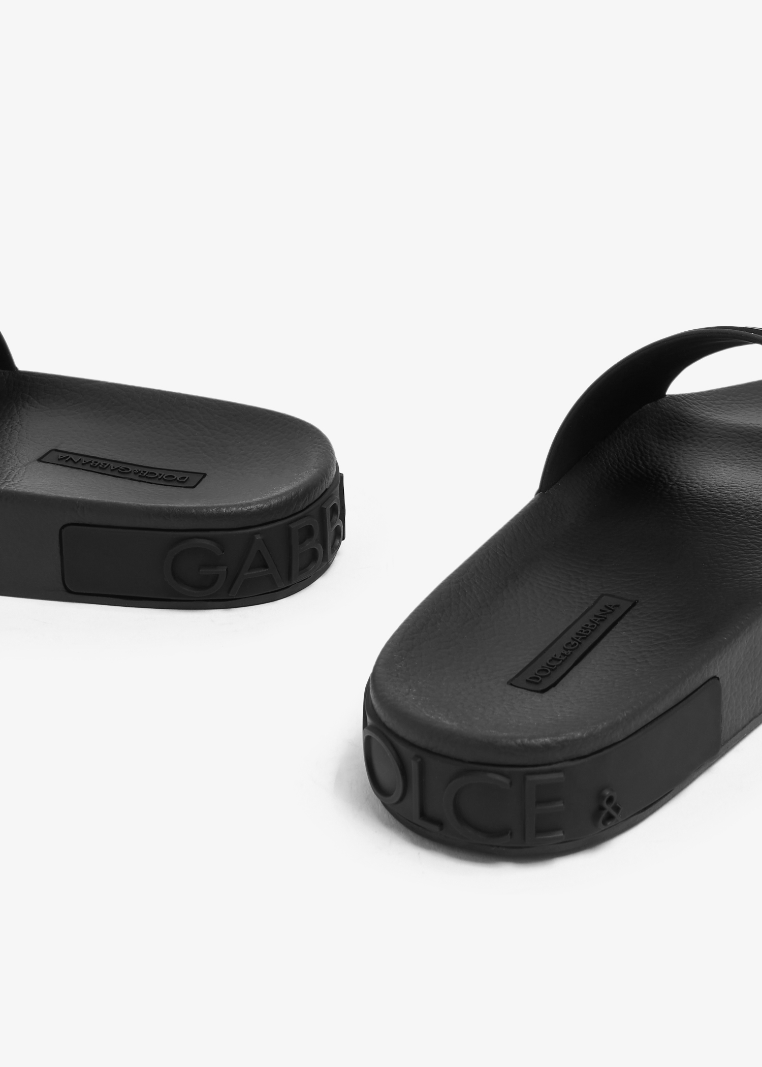 

DG logo rubber slides, Black