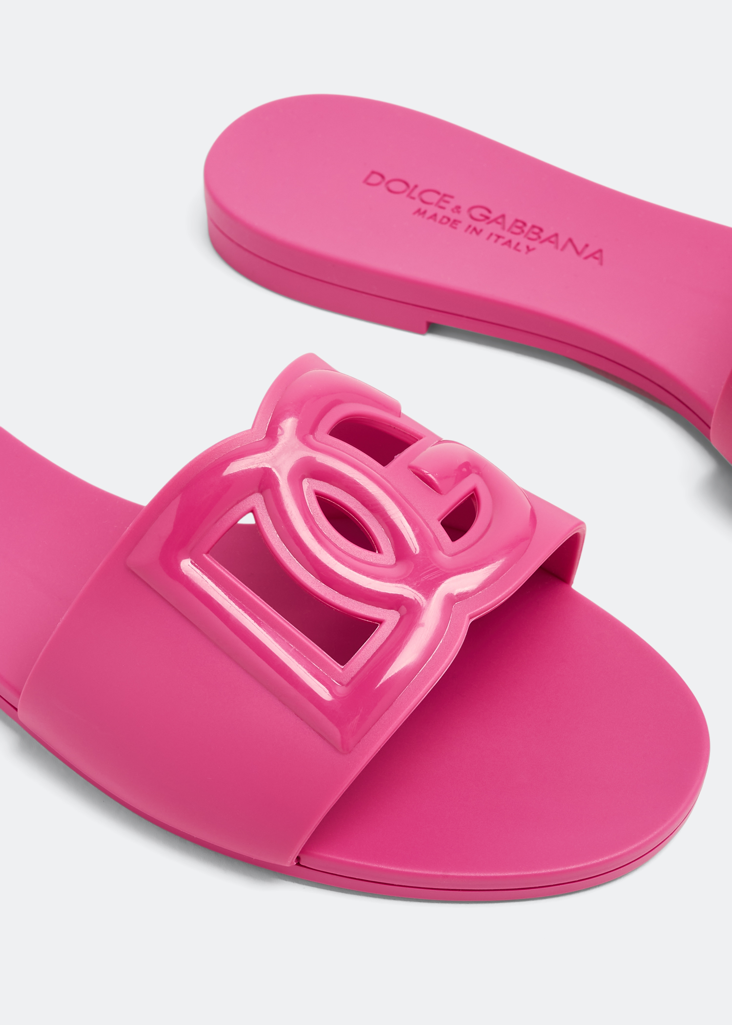 Dolce and 2024 gabbana pink slides