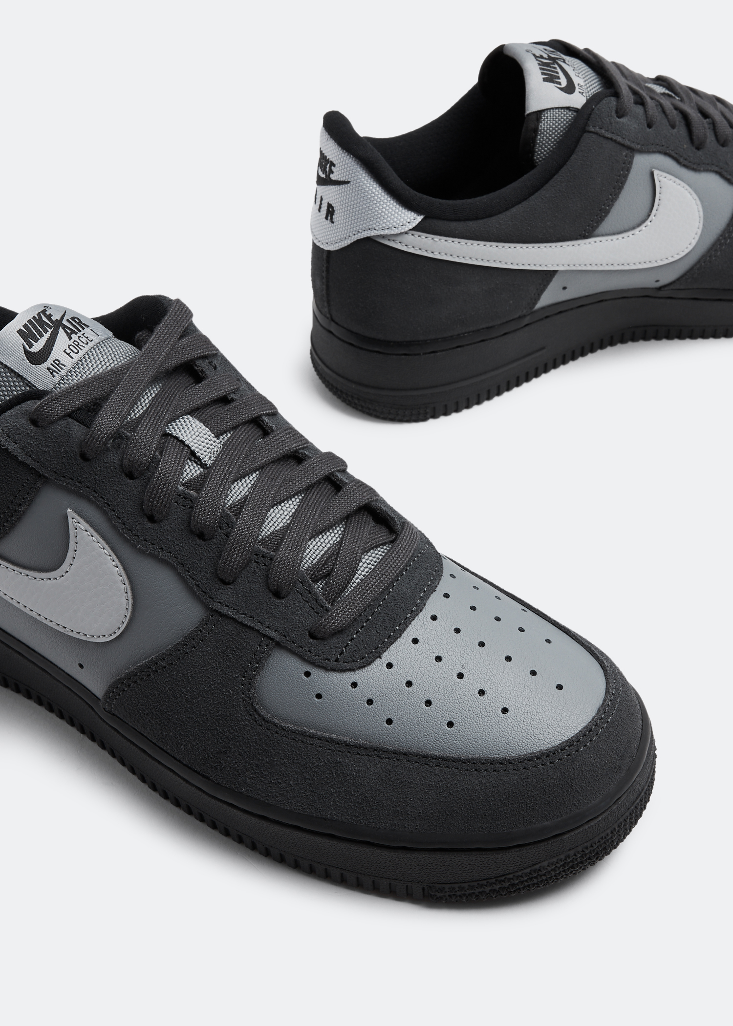 Black and hotsell gray nike shoes