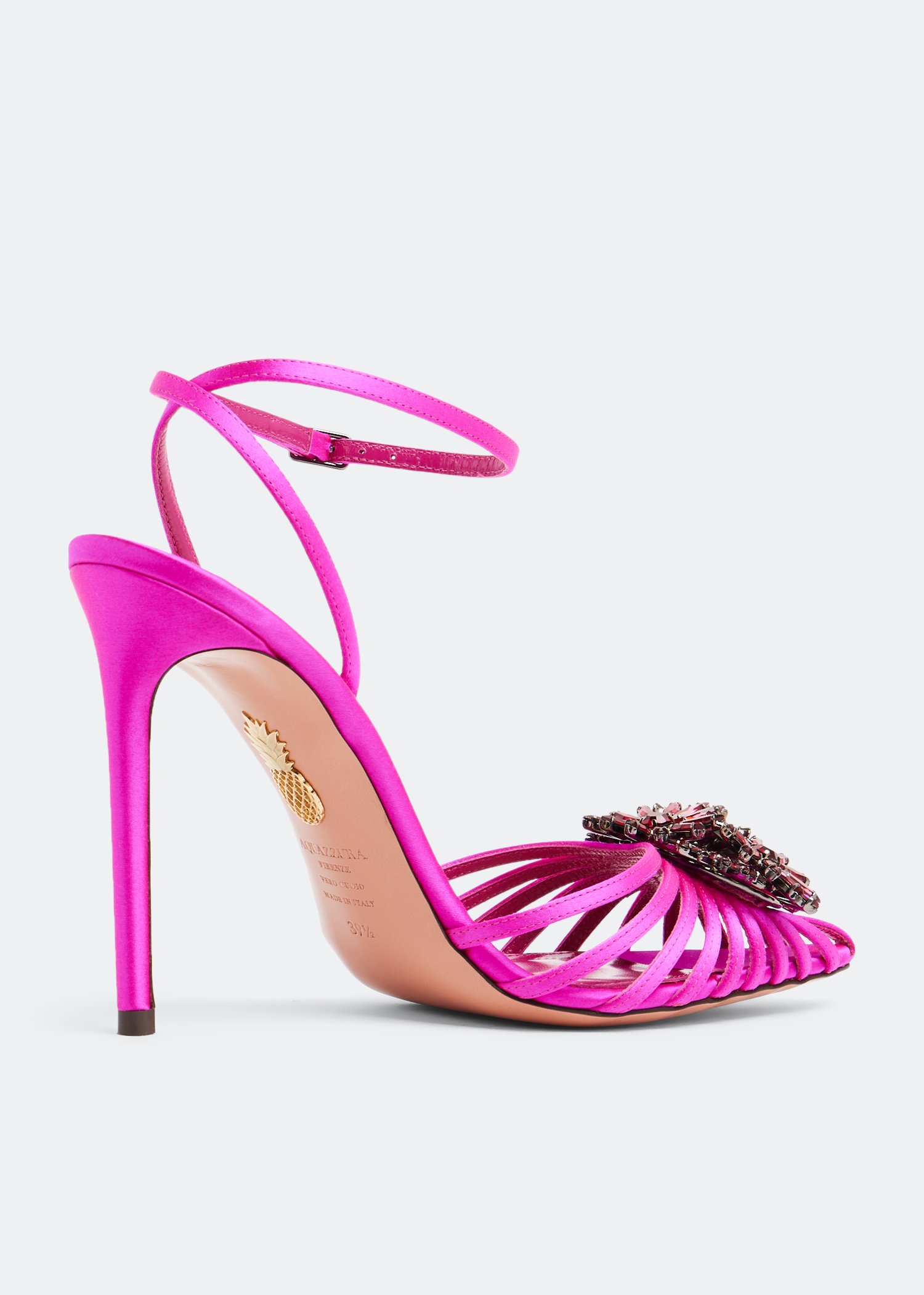 Aquazzura Crystal Margarita pumps for Women - Pink in KSA | Level 