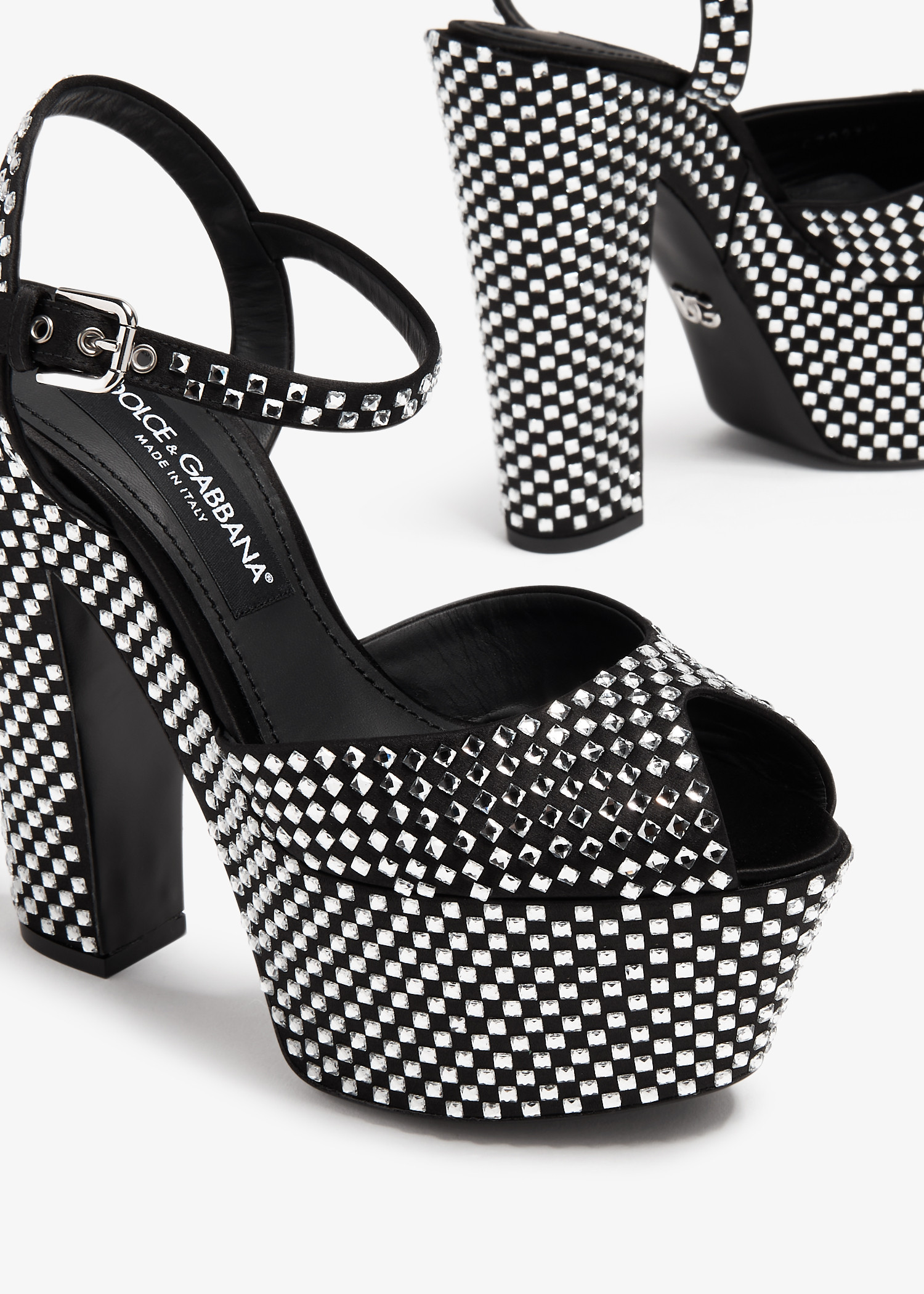 Dolce&Gabbana Crystal-embellished platform sandals for Women 