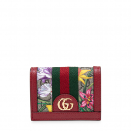 ophidia gg flora card case wallet