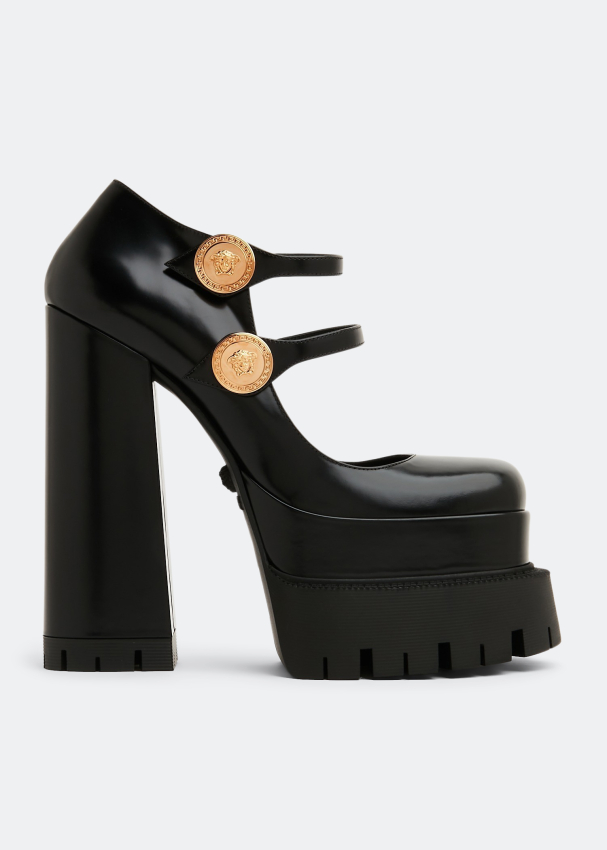 Versace La Medusa platform pumps for Women - Black in UAE | Level Shoes