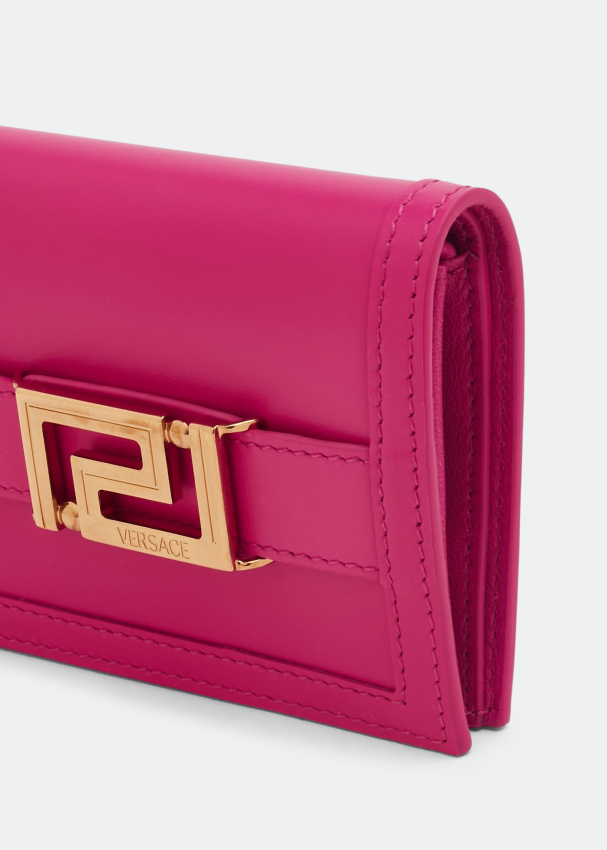 Versace Greca Goddess bifold wallet for Women - Pink in UAE | Level Shoes