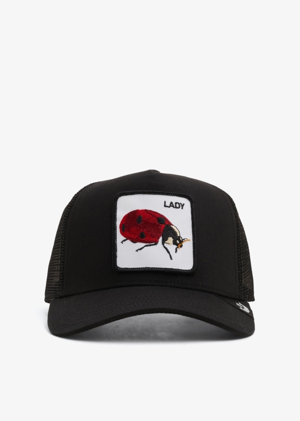 lady bug trucker hat