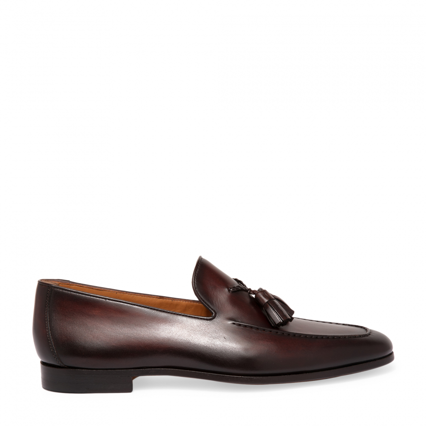 Magnanni Leather tassel loafers for Men - Brown in UAE | Level Shoes