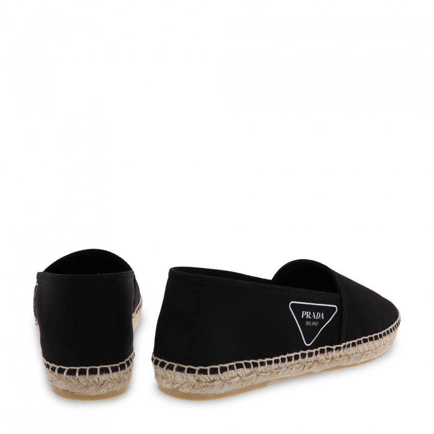 Prada Logo espadrilles for Men - Black in UAE | Level Shoes