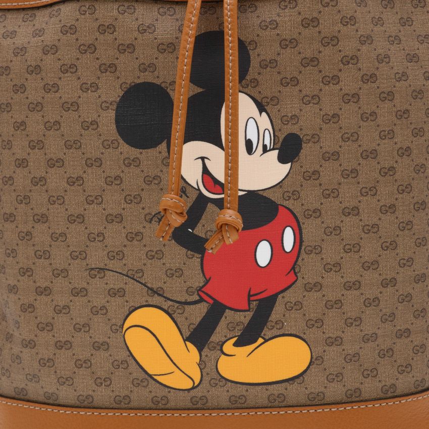 Gucci x Disney small bucket bag for Women - Beige in UAE | Level Shoes