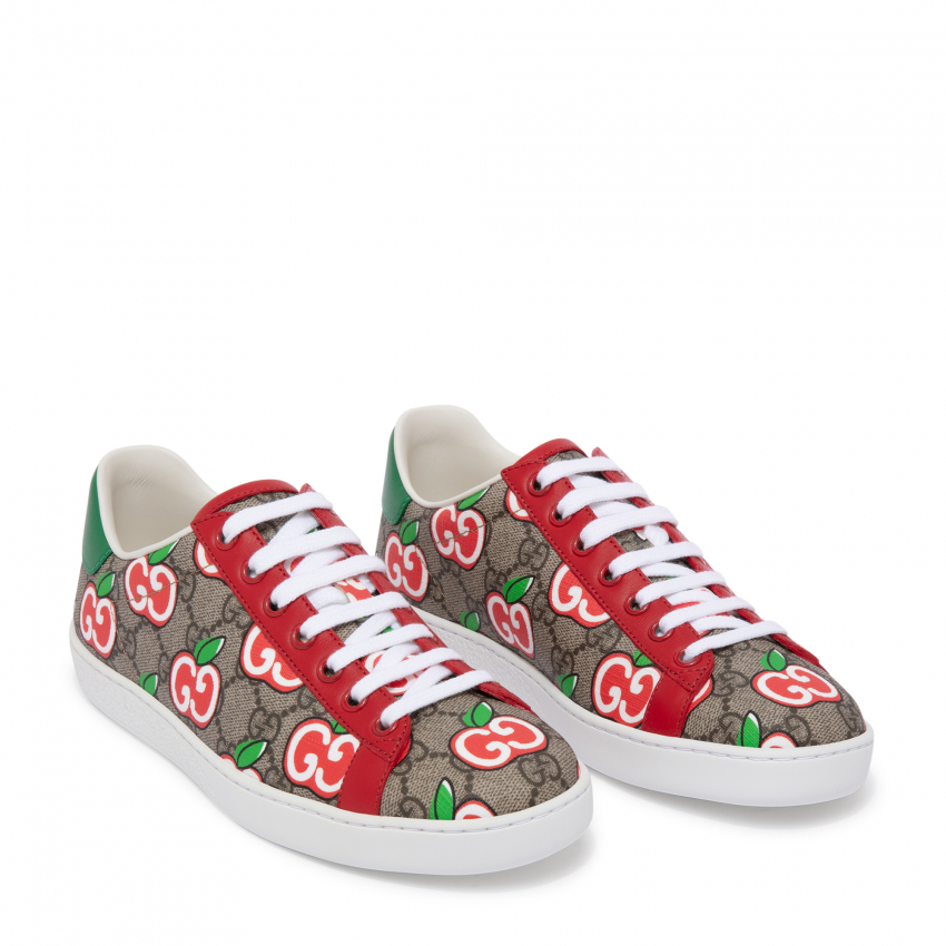 women's ace sneaker with gg apple print