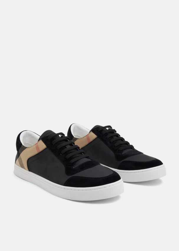 Burberry House Check sneakers for Men - Black in UAE | Level Shoes