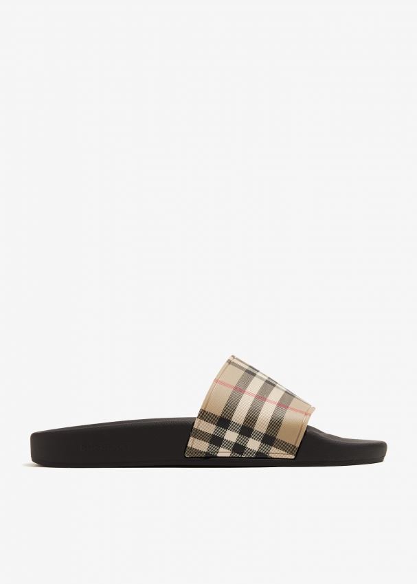 Burberry Furley slides for Men - Prints in UAE | Level Shoes