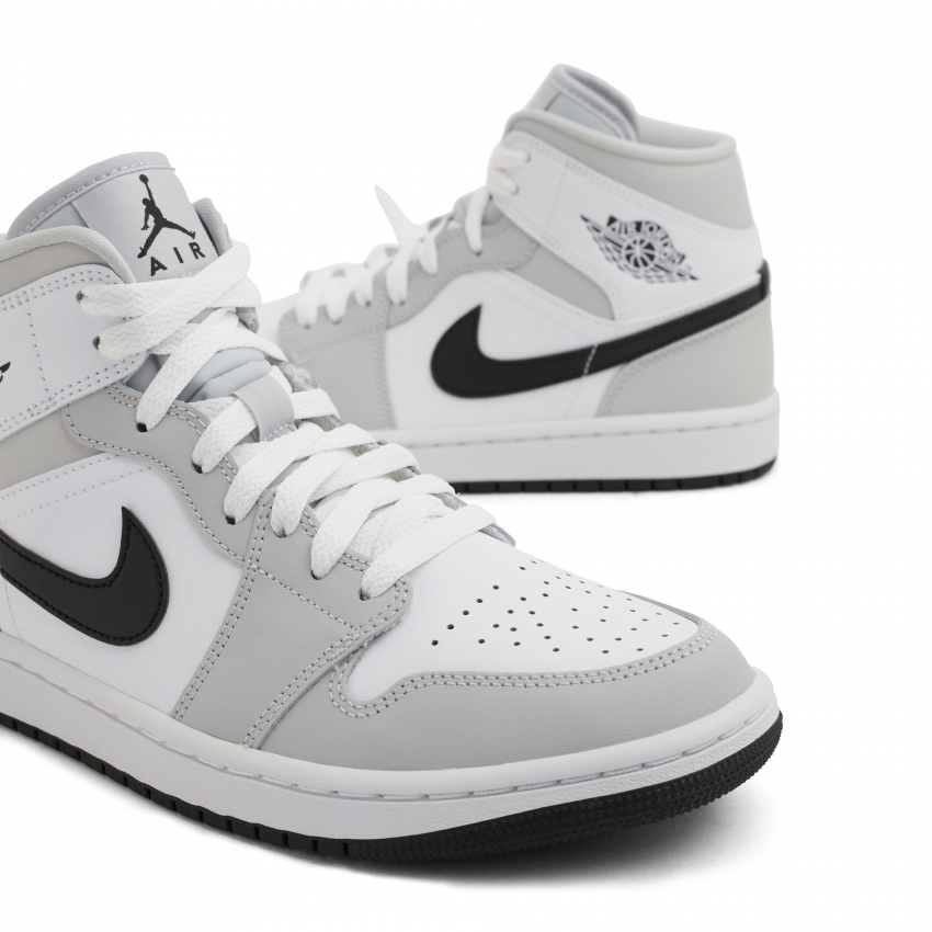 nike jordans grey and white