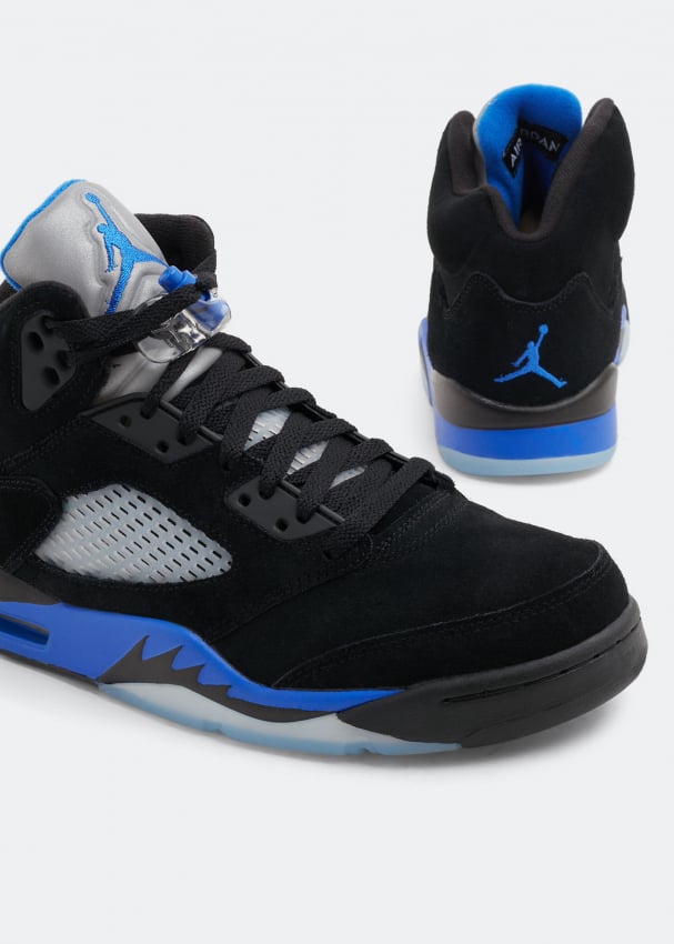 jordan shoes black and blue