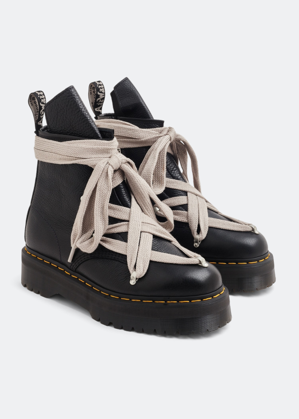 Rick Owens x Dr. Martens Quad Sole Pentagram jumbo lace boots for Men ...