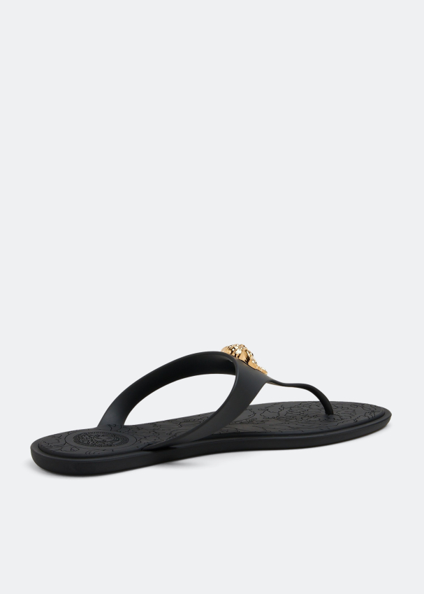 Versace Medusa flip flops for Women - Black in UAE | Level Shoes