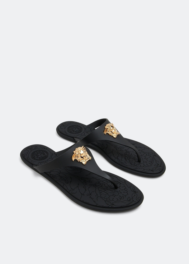 Versace Medusa flip flops for Women - Black in UAE | Level Shoes