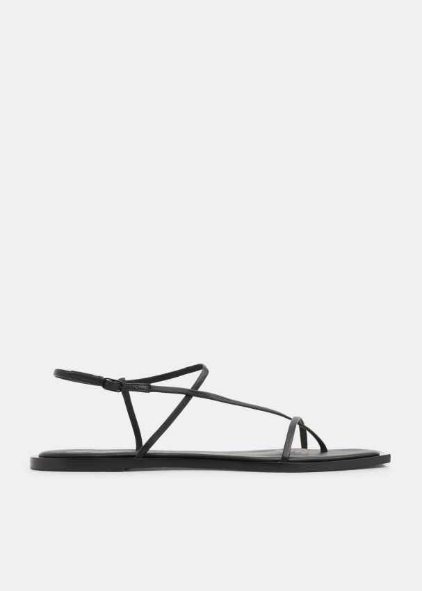 Studio Amelia Filament squared flat sandals for Women - Black in UAE ...