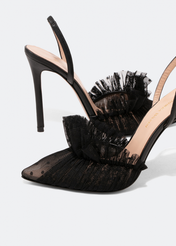 Andrea Wazen Franca slingback pumps for Women - Black in UAE | Level Shoes