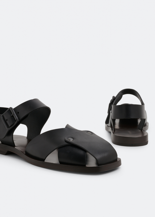 Lemaire Strap sandals for Men - Black in UAE | Level Shoes