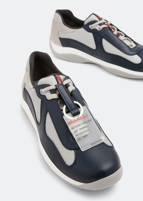 Prada America's Cup sneakers for Men - Blue in UAE | Level Shoes