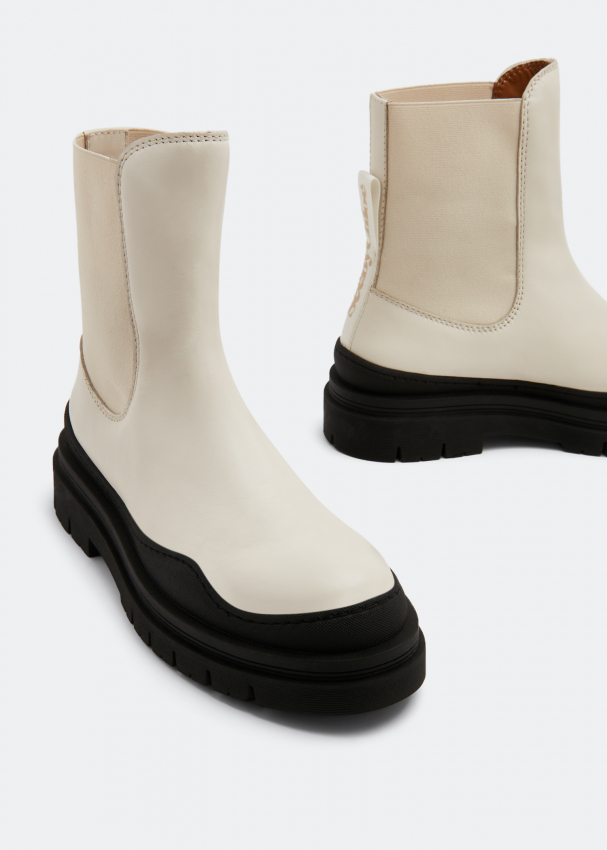 See By Chloé Alli Chelsea boots for Women - White in UAE | Level Shoes