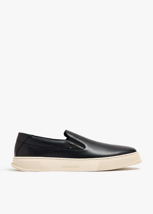 Ferragamo Cameron slip on sneakers for Men Black in KSA Level Shoes